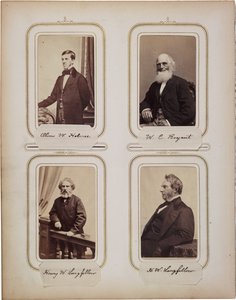 Album med 200 cartes de visite, de flesta av Brady 1865 ca. av Mathew B. Brady