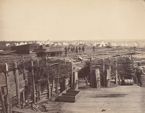 Fortifications, Manassas, ockuperat av 13:e mässan, 1862. av Mathew Brady