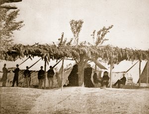 Allmänna sjukhuset, City Point, 1861-65 av Mathew B. Brady