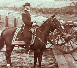 General William T. Sherman (1820-91) i Atlanta, GA (s/v foto) av Mathew Brady