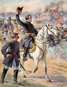 Generalmajor Hooker vid slaget vid Chancellorsville, Virginia, 3 maj 1863 av Mathew B. Brady