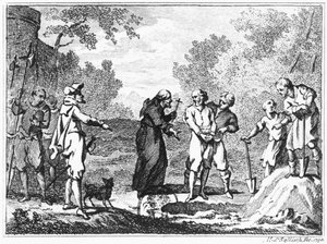 Avrättning av flamländska protestanter av spanska katoliker, 1790