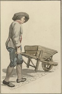 Man med skottkärra