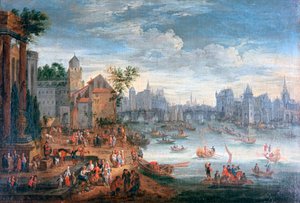 "Seinefloden, Paris", 1600-talet av Mathieu Schoewaerdts