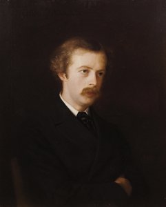 Porträtt av poeten Arthur Symons 1865-1945, 1898. av Mathilde de La Tour Comtesse
