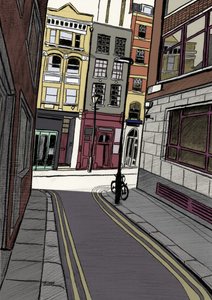 Fox and Knot Street EC1, 2015 (blyerts, digital)