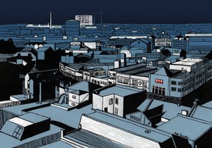 Mystery Power Cut, 2016 (akryl, tusch, digital)