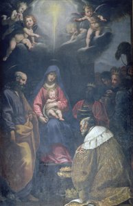 Tillbedjan av Magi, 1629