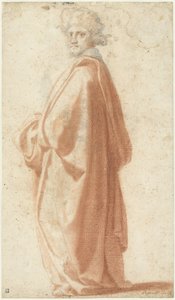 Studie av en modell i vid kappa av Matteo Rosselli