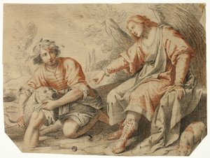 Tobias och ängeln av Matteo Rosselli