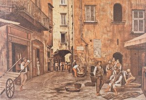 Italien, Neapel, Piazzetta di Porto av Matteo Zampella av Matteo Zampella