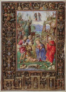 Yates Thompson 29 f.15b-16 Adoration of the Shepherds, från 