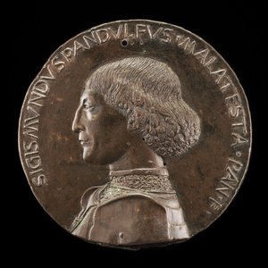 Sigismondo Pandolfo Malatesta, 1417-1468, herre av Rimini och Fano [framsidan], 1446.