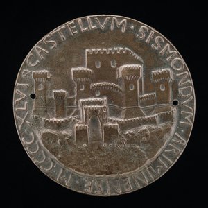 Riminis slott [omvänd], 1446. av Matteo di Andrea de Pasti