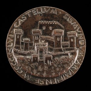 Riminis slott [omvänd], 1446. av Matteo di Andrea de Pasti