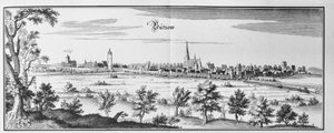 Bützow av Matthaus Merian
