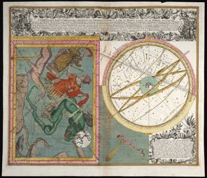 Komet, här anno Christi, 1742 av Matthaeus Seutter