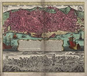 Karta från Nationalbibliotekets kartsamling. Kartan publiceras i Augsburg av Matthäus Seutter