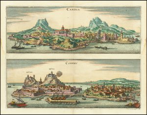 Candia, Corphu av Matthaus Merian