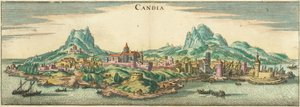 Heraklion - Candia, Corphu (beskuren) av Matthaus Merian