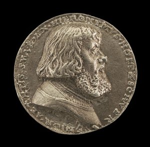 Hieronymus Holzschuher, 1469-1529, patricier av Nürnberg [framsidan], 1529. av Matthes Gebel