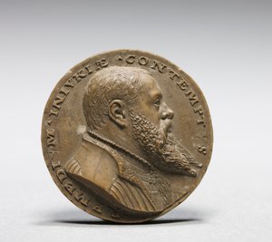 Modell för framsidan av Medal of Son of Martin III Geuder av Matthes Gebel