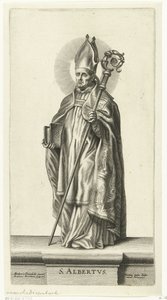 Sankt Albert S. Albertus (titel på objekt) Saints (serietitel) av Mattheus Borrekens