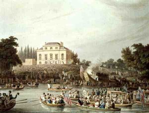 Vattenmännens ankomst till Brandenburgh House av Matthew Dubourg