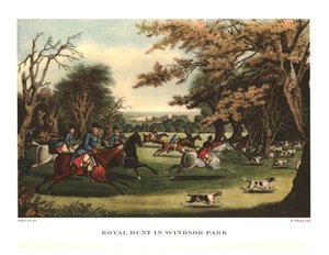 Royal Hunt i Windsor Park, tidigt-mitten av 1800-talet, c1955.