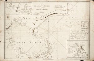Karta över Bass Strait av Matthew Flinders