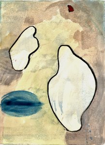 Du Serie Douce Le Matin 3, 2021 (akvarell  kolmård) av Matthew Hilton