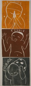 motto två, 2006 (linoleumsnitt) av Matthew Hilton