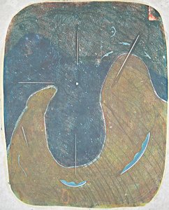 tabla ett, 2012 (linoleumtryck) av Matthew Hilton