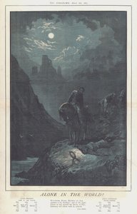 Ensam i världen! (färg litho)