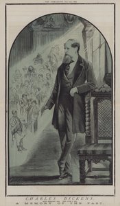 Charles Dickens (färg litho) av Matthew