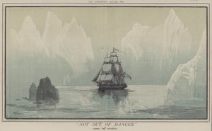 Inte utom fara eller bland isbergen (färg litho) av Matthew