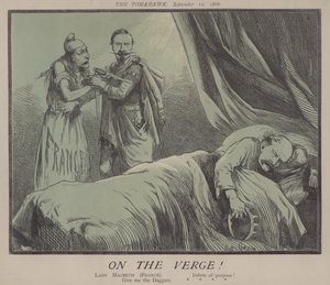 På gränsen! (färg litho) av Matthew
