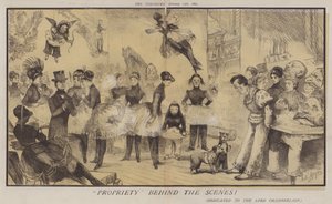 Anständighet bakom kulisserna (färg litho) av Matthew
