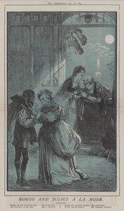 Romeo och Julia A La Mode (färg litho) av Matthew