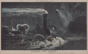 Ute i fara! (färg litho) av Matthew