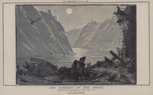 Rhens gränser (färg litho) av Matthew