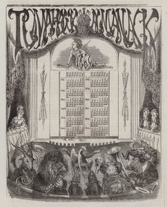Tomahawk almanacka för 1869 (litho i färg) av Matthew