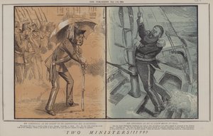 Två ministrar!!!??? (färg litho) av Matthew