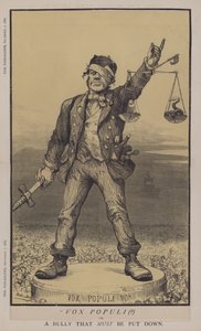 Vox Populi(?) eller, En översittare som MÅSTE Läggas ner (färg litho) av Matthew