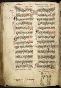 Äktenskap mellan Fredrik II och Isabella av England, Royal 14 C VII, f.123v av Matthew Paris