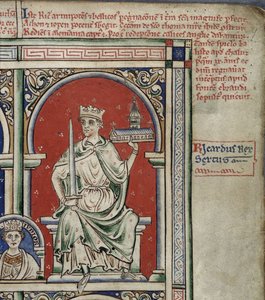 Richard I Lejonhjärta från Historia Anglorum, Chronica majora