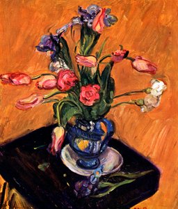 Tulpan och Iris, 1929 av Matthew Smith