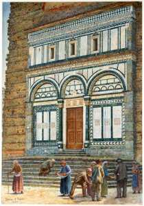Badia av Fiesole, Florens, Italien av Matthew Thomas Rooke