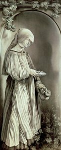 St. Elizabeth av Ungern (1207-31) 1509 (grisaille) av Matthias (c.1480 1528) Grunewald