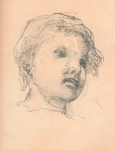 Skiss av ett barn, c1920 av Matthias Marris